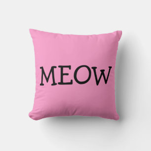 MIAU, Baumwoll-Kissen, Rosa Kissen