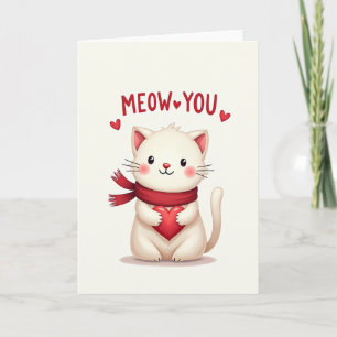 Miau, du Katzenliebe-Karte Karte