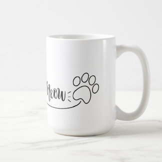 Miau Herz und Pfote, Tasse für Katzenbesitzer