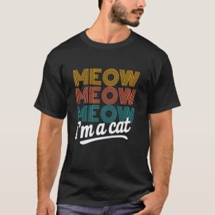 Miau, ich bin ein Katzen-Halloween-Kostüm, lustige T-Shirt