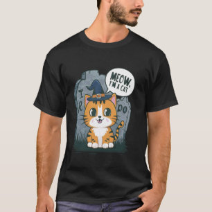 Miau, ich bin eine Katze - Lustiges Halloween-Kost T-Shirt