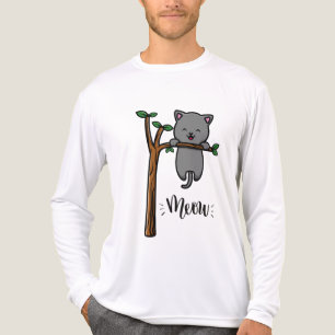MIAU KATZE AUF BAUM Tri-Blend SHIRT