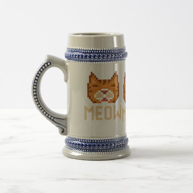 Miau-Katze Bierglas (Links)