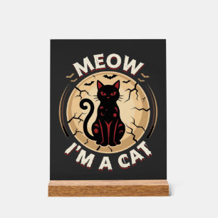 Miau-Katze-Halloween-Grafikdesign_1 Acrylschild