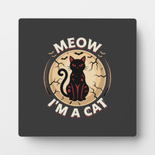 Miau-Katze-Halloween-Grafikdesign_1 Fotoplatte