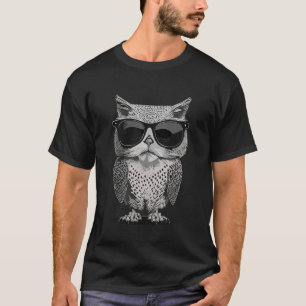 Miau. Katze und Eule Hybrid. Lustiges Brainrot Mem T-Shirt