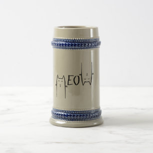 Miau Katzenliebhaber einzigartiges Design Bierglas