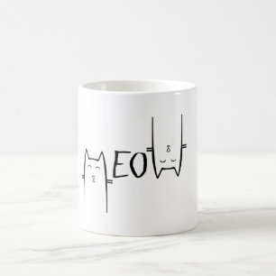 Miau Katzenliebhaber einzigartiges Design Verwandlungstasse