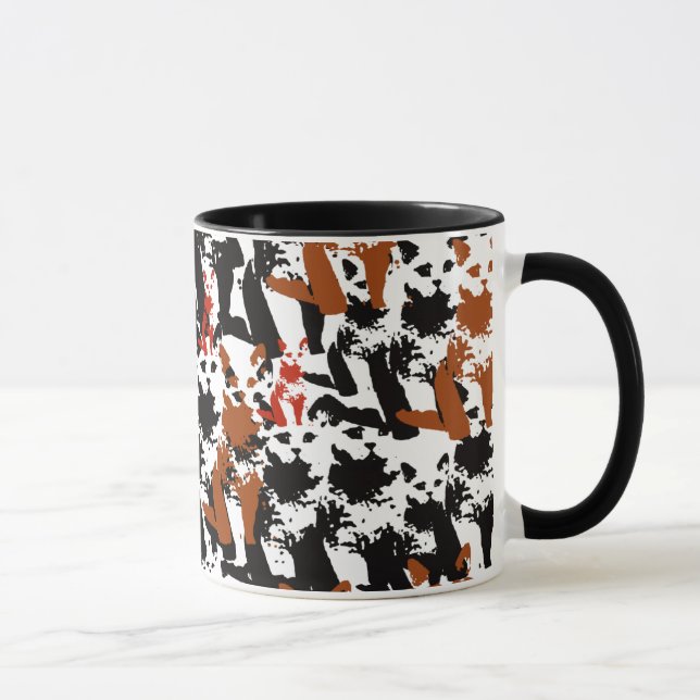 Miau - Katzenmuster Tasse (Rechts)