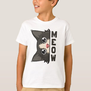 Miau Lustige Smoking-Katze beobachtet Pun T-Shirt
