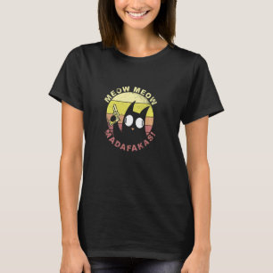 Miau Miau Madafakas! Lustige Verrückte Katze Retro T-Shirt