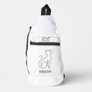 Miau – Minimalistische Katze Crossbody Bag
