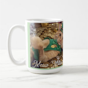 Miau Morgen , Foto, Text, Rückseite Text, Katzenfo Kaffeetasse