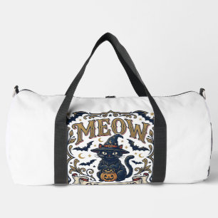 Miau oder Behandle Katze Halloween Gruselige Katze Duffle Bag