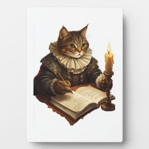 Miau oder nicht Miau � Literarischer Katzenliebhab Fotoplatte