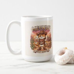 Miau-Sheriff Whiskers Süße Cowboy-Katze Kaffeetasse