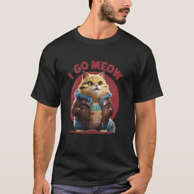Miau-Singkatzen-Meme T-Shirt (Vorderseite)