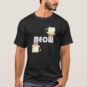 Miau süße niedliche Katze Kätzchen Katzenmutter un T-Shirt