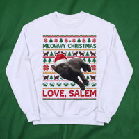 Miau-Weihnachten-Hässliches-Schweatshirt-Haustier-