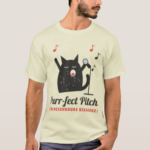 Miauen-perfekter Singekater T-Shirt