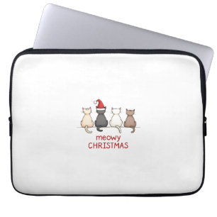 Miauiges Katzenweihnachten Süße Kätzchen Katzen We Laptopschutzhülle