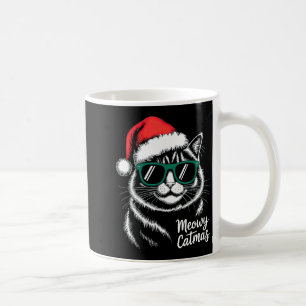 Miauiges Weihnachtsmann-Hütchen Katze Christmas Xm Kaffeetasse