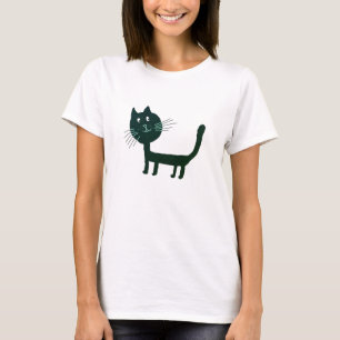 Miawo Cute cat T-Shirt Flowy féminin