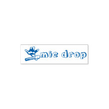 Mic Drop Teacher Briefmarke