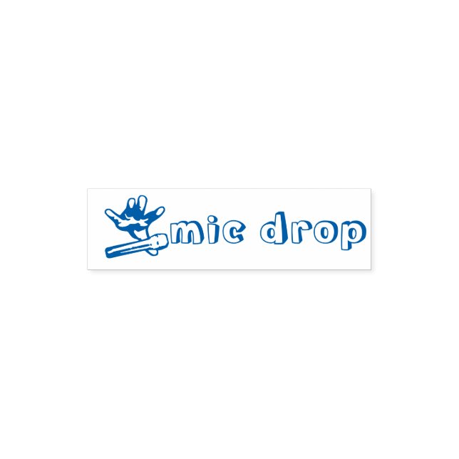 Mic Drop Teacher Briefmarke Permastempel (Design)