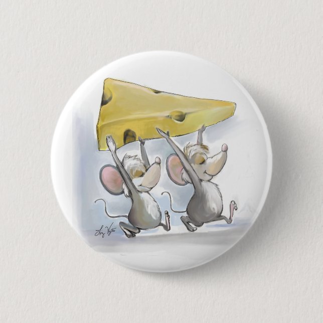 Mic & Mac bringen Käse in die Käsetaste Button (Vorderseite)