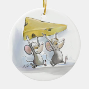 Mic & Mac Bringing in der Käserunde Ornament