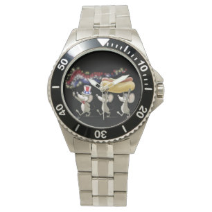 Mic, Mac & Moe's 4. Juli Night Watch Armbanduhr