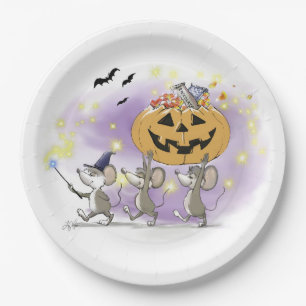 Mic, Mac u. Moes glückliches Halloween Pappteller