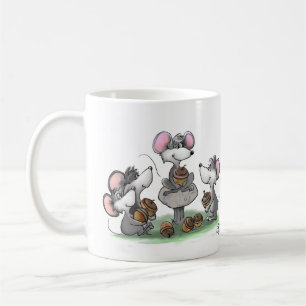 Mic, Mac und Moe's Happy Vatertag Illustration Kaffeetasse