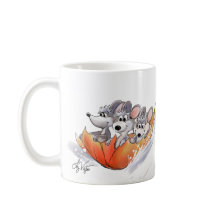 Mic, Mac und Moe's Winter Holiday Tasse