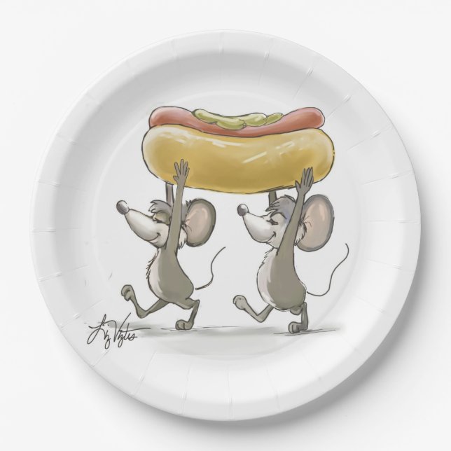 Mic- u. Mac's-Picknick-Papier-Teller Pappteller (Vorderseite)