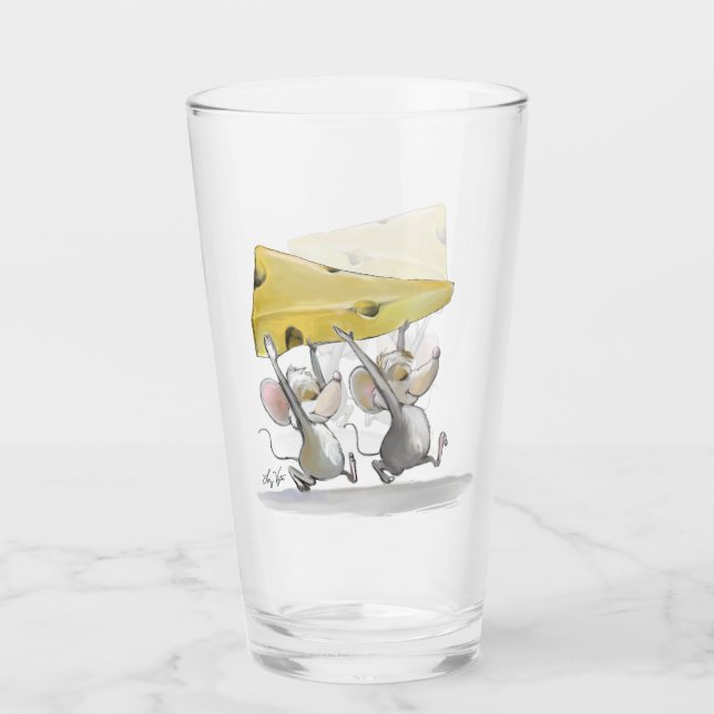 Mic und Mac bringen Käseglas Glas (Vorderseite)