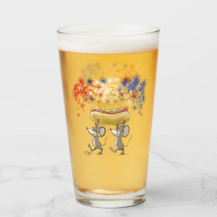 Mic und Mac's 4. Juli Abend Picnic Glass Cup Glas
