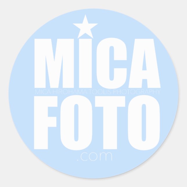 Micafoto-Sticker Runder Aufkleber (Vorderseite)
