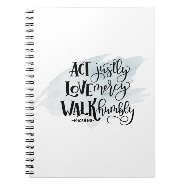 Micah 6:8 Carnet spiral (Devant)