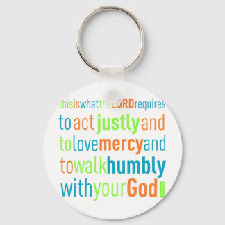 Micah 6:8 schlüsselanhänger