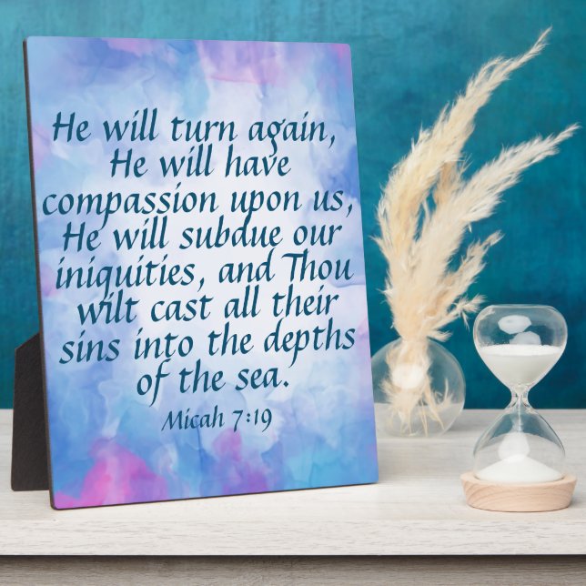 Micah 7:19 fotoplatte (Seite)