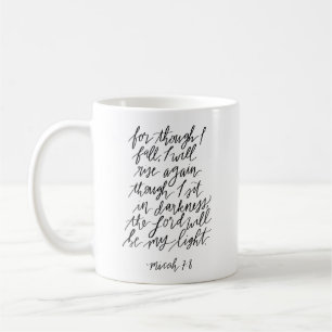 Micah 7:8 Bibelverse Kaffeetasse