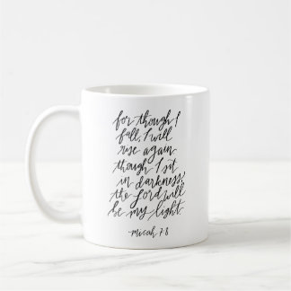 Micah 7:8 Bibelverse Kaffeetasse
