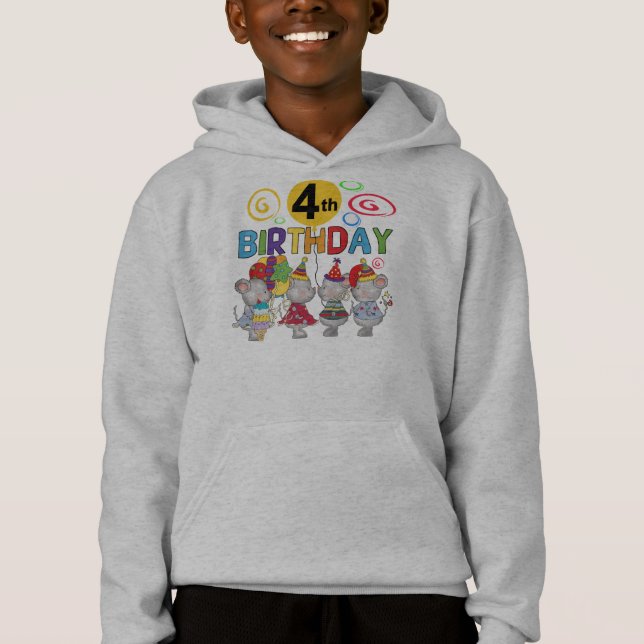 Mice 4th Birthday T-shirts et cadeaux (Devant)