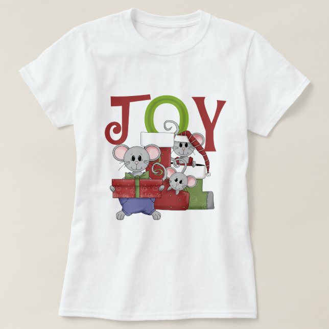 Mice JOY Weihnachtsgeschenke T - Shirt (Design vorne)