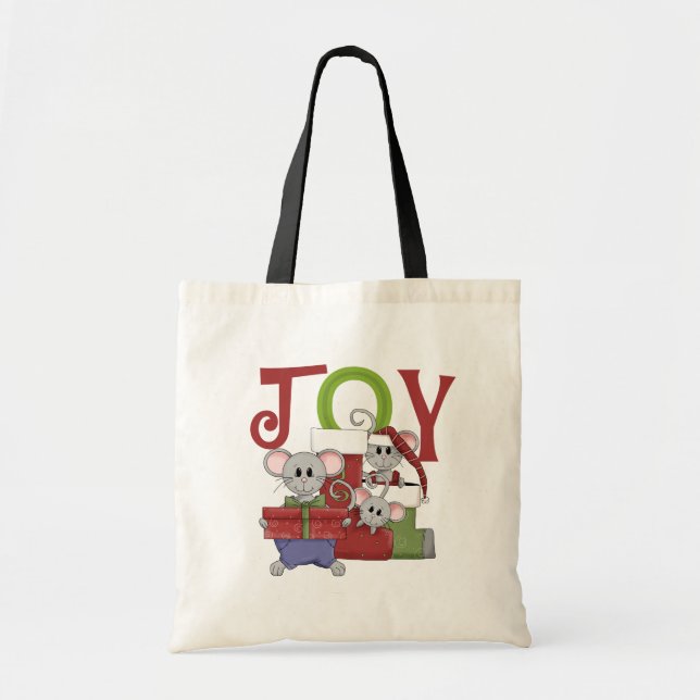 Mice JOY Weihnachtsgeschenke T - Shirt Tragetasche (Vorne)