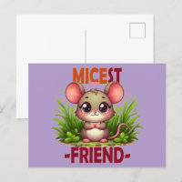 Micest Friend lustige Puppe Niedlich Baby Maus Car