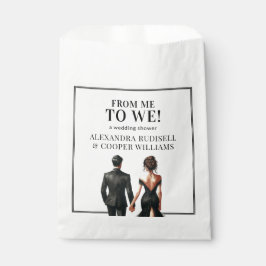 MICH AN WIR | Schwarz und Weiß elegant Geschenktütchen