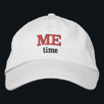 MICH Zeit Kuss. Text bestickt Bestickte Baseballkappe<br><div class="desc">Bei vielen Leuten auf der Zuhause ist es schwer, Zeit für sich selbst zu haben. Dieser Hut hilft IHNEN, jedem zu zeigen, dass Sie etwas Zeit für sich selbst brauchen: einige ME-Time Just setzen den Hut auf Ihren Kopf! Schalten Sie es aus, wenn Sie wieder verfügbar sind, oder legen Sie...</div>